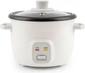 4-Quart Electric Rice and Grain Cooker White 4-Cup Cooked Capacity