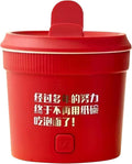 Multifunctional Mini Rice Cooker Smart Automatic Multi-function Electric Hot Pot 1L Small Household Multifunctional All-in-One Pot Soup Porridge Noodle Pot Steaming Stir-Frying (red)