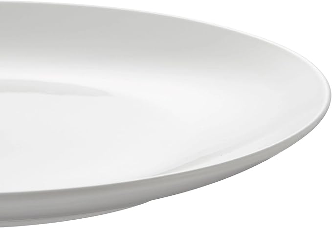 12-Piece White Glazed Stoneware Dinnerware Set – Elegant 4-Person Tableware
