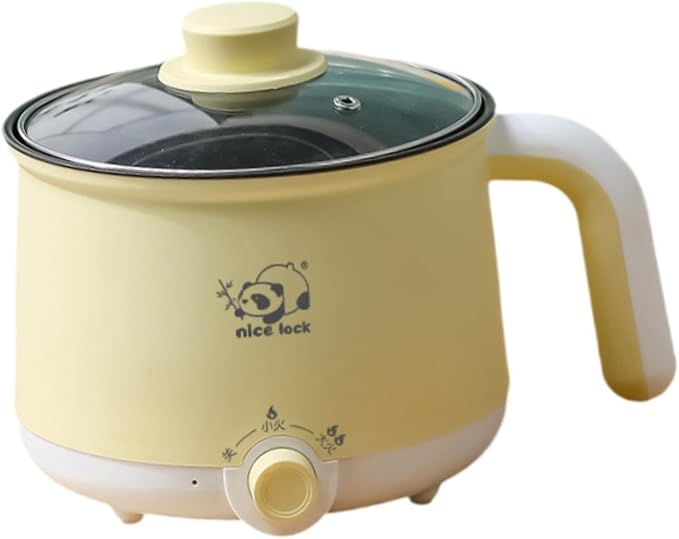Multi Functional Mini Cooker Pot Noodles Cooker Multifunctional 2 Gear Boil Dry Protection Portable Cooking Pot for Dumpling without steamer