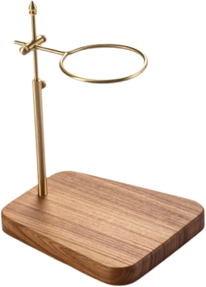 Dripper Stand Wooden Coffee Maker Parts Easy To Clean Filter Holder Pour Over For Office Bar Home
