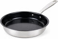 Alva Maestro 8 Inch Ceramic Nonstick Frying Pan | Stainless Steel Skillet | PFAS-Free 5-Ply | Induction Compatible | Oven Safe to 400°F | Non Stick Frying Pan for Everyday Cooking