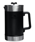 STANLEY Classic Stay-Hot French Press Coffee Maker 48 oz | 5 Minute Brew 4 Hours Hot | Mesh Filter for Coffee Grounds | Insulated Stainless Steel French Press | BPA-Free | Black 2.0