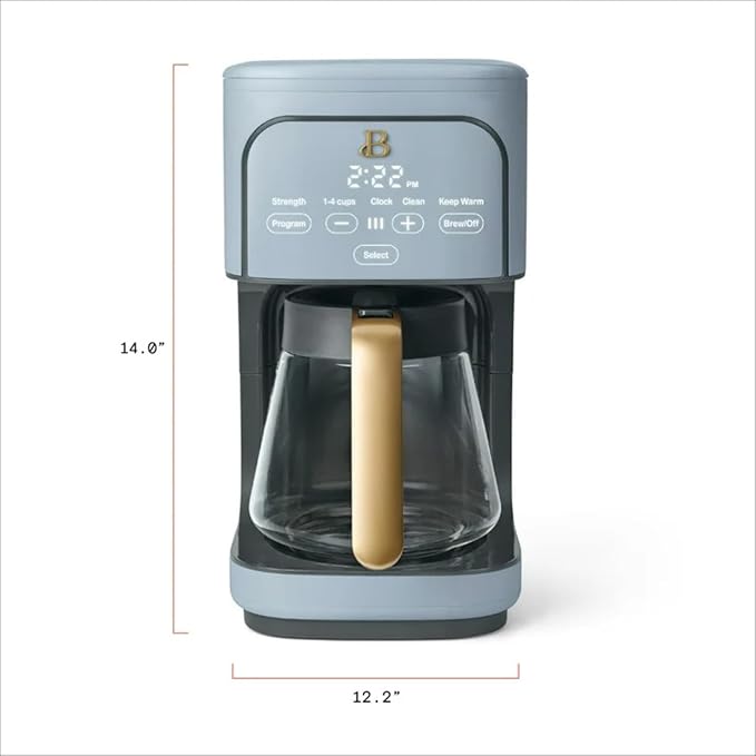 Coffee Maker 12-Cup Programmable Drip Coffee Maker Adjustable Brew Strength Keep Warm Function Easy-to-Use Coffee Machine