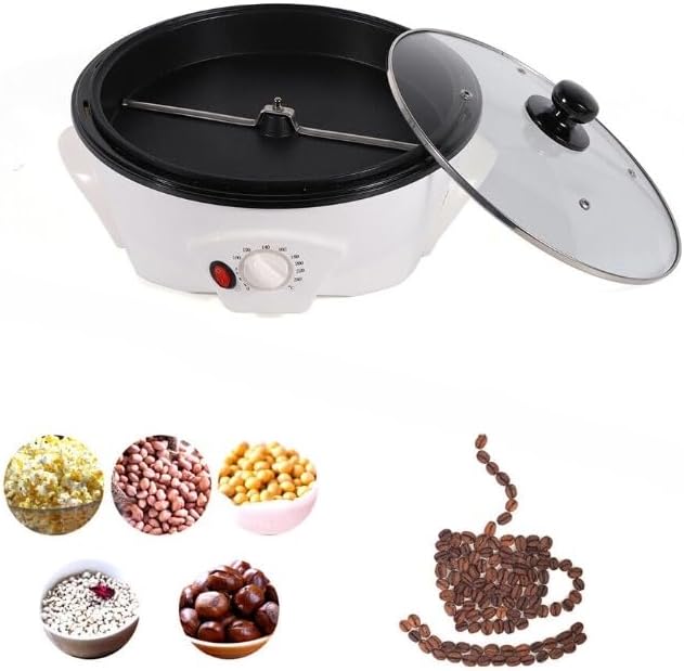 Electric Coffee Roasters Machine for Home Use 800W Roasting Machine Peanut Bean Home Coffee Roaster Temperature Adjustable for Cafes Families Clubs