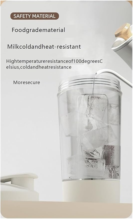 Electric Fitness Protein Powder Mixing Cup(-white)