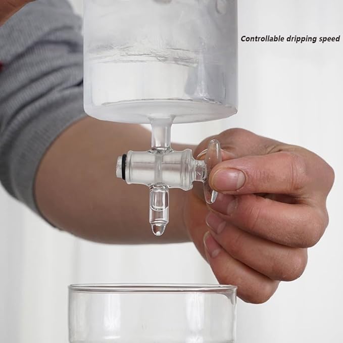 Glass Coffee Ice Drip Maker Adjustable Ice Brew Coffee Maker Household Ice Brew Coffee Maker Household Coffee Maker 400ML