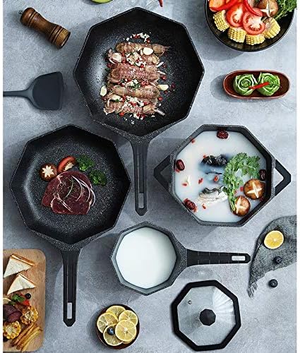 Cookware 4 Piece Pot Set Household Non Stick Pot Cooker Wok Suit Kitchen Pots and Pans Cookware Set Variety Pack