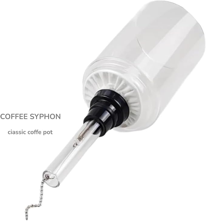 Electric Siphon Coffee Maker Syphon Coffee Maker Brewer Extraction Machine Electric Vacuum with Heating Furnace 350ml Capacity for Home Camping.