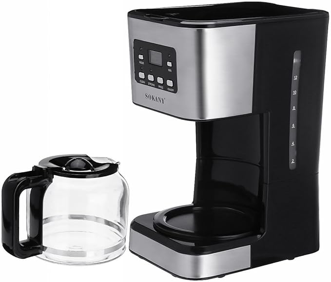Automatic Espresso Machine Intuitive Touch Display with Glass Carafe and Permanent Filter Stainless Steel Ideal for Home Barista Stainless Steel Professional Coffee Machine Espresso