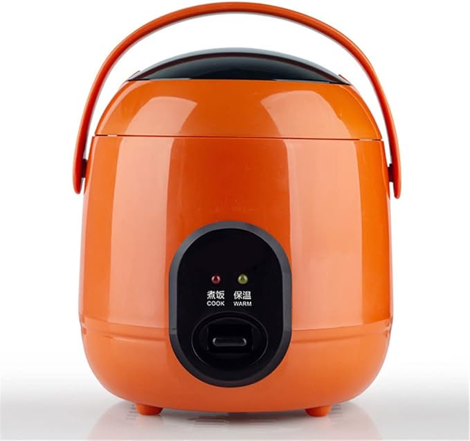 Electric Rice Cooker with 2 Layers Heating 1.2L Mini Rice Cooker and Steamer Multifunctional Kitchen Cooker for 2-3 People