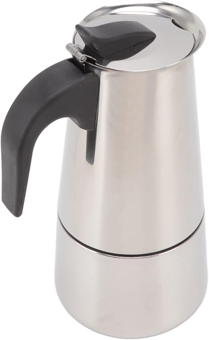 YOUTHINK Electric Coffe Maker Food Grade Portable Stainless Steel Pot Electric Coffee Percolator for Home and Outdoor Camping (100ml)
