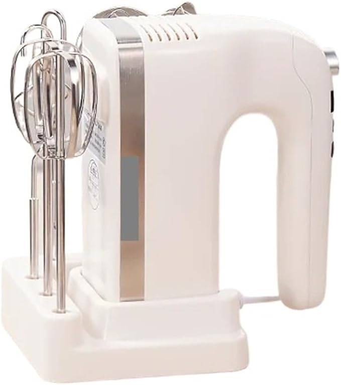 Fit for 400W Electric Kitchen Blender - DC Hand Mixer with Storage Base &amp Electronic Control 304 Stainless Steel Six Rods Set Mixer