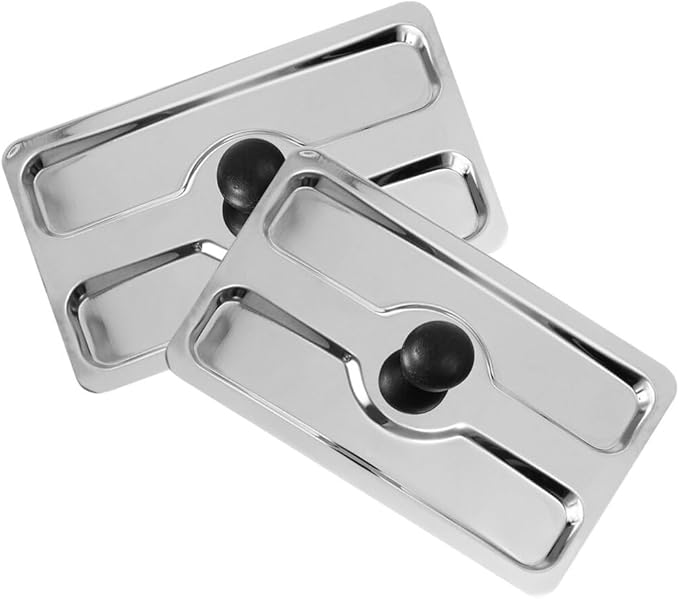 UPKOCH 2pcs Professional Toaster Upper Lid Stainless Steel Cover for Bread Maker Toaster Protector Practical Accessory for Kitchen Use