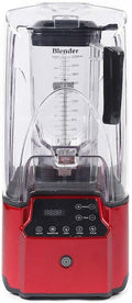 Soundproof Blender 110V 2200W 2.2L Commercial Fruit Juice Smoothie Maker With Shield Quiet Sound Enclosure for Puree Ice Crush Shakes and Smoothies (2.2L2200W)