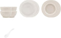 Elegant Ceramic Dinnerware Set High-Grade Gray Plates Bowls and Dishes for Family Use Complete Tableware Set Modern Design Dishwasher &amp Microwave Safe