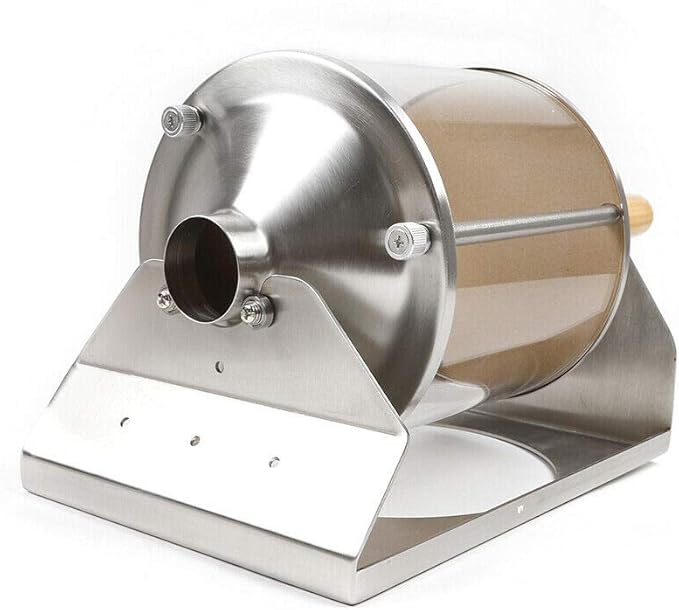 Gdrasuya10 KAKA-G400 Gas Burner Home Coffee Beans Roaster Machine Coffee Roasting Machine with Wood Handle for Cafe Shop/Home