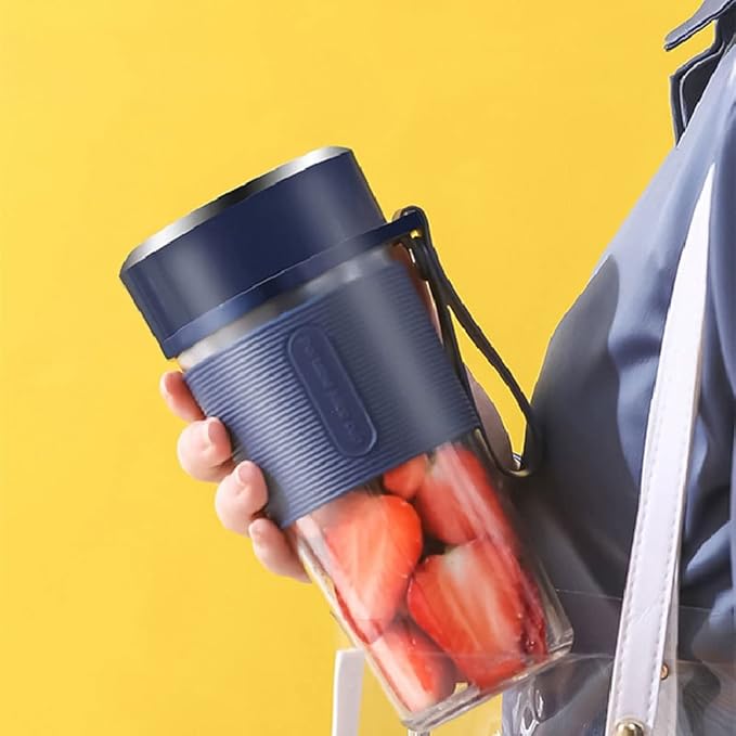 Blender for Shakes and Smoothies – 300ml Portable Blender USB Rechargeable – Multifunctional Smoothie Maker with Ultra Sharp Blades and Non-BPA Blender Bottle – Ideal for Traveling Gym Office