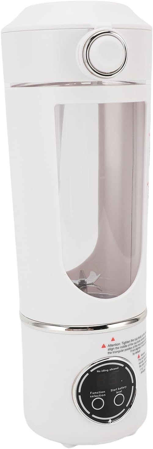 Portable Blender Magnetic Induction Blender Compact with 1500mAh Battery Dishwasher Safe Design Ideal for Shakes Juices Smoothies &amp Home Office Gym Travel (White)