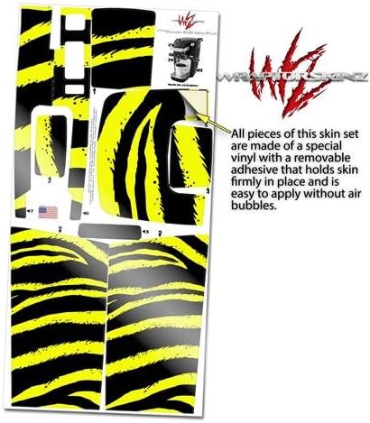 Decal Style Vinyl Skin compatible with Keurig K10 / K15 Mini Plus Coffee Makers Zebra Yellow (COFFEE MAKER NOT INCLUDED)