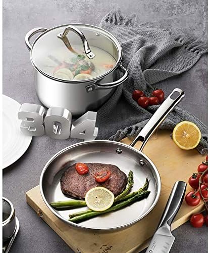 Cookware Set Combination Stainless Steel Wok Soup Pot Milk Pot Frying Pan Gift Set Pot Three-Piece Set of Four Sets of Household
