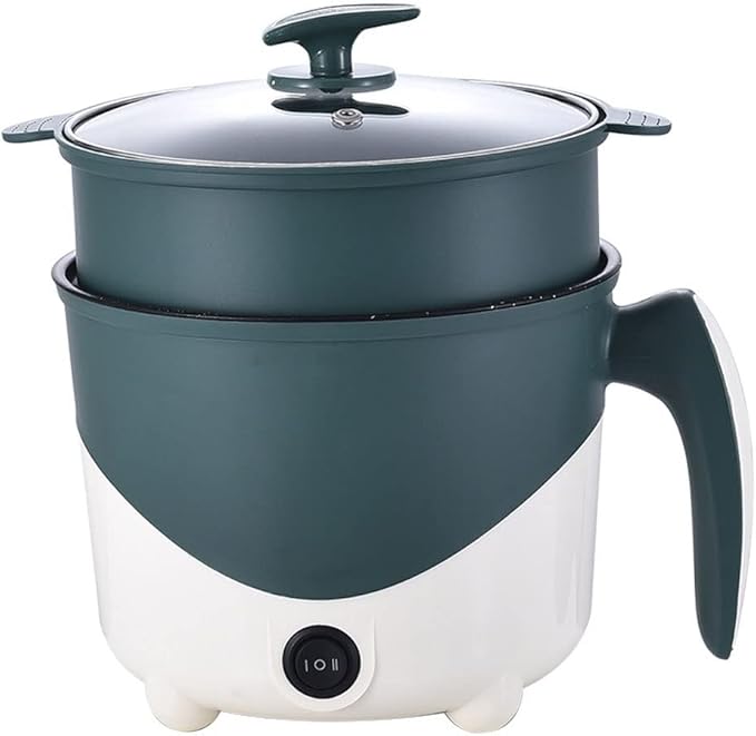 Household Electric Cooking Machine 1-2 People Hot Pot Single/Double Layer Non-Stick Pan Multifunction Electric Rice Cooker (Color : B Size : One Size) (B One Size)
