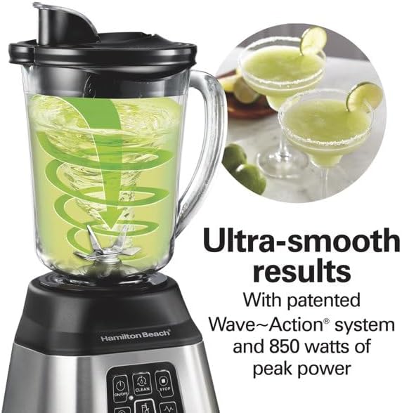 Smoothie Smart Blender 48 oz. Glass Jar 56202 ULTRA-SMOOTH RESULTS WITH PATENTED WAVE~ACTION