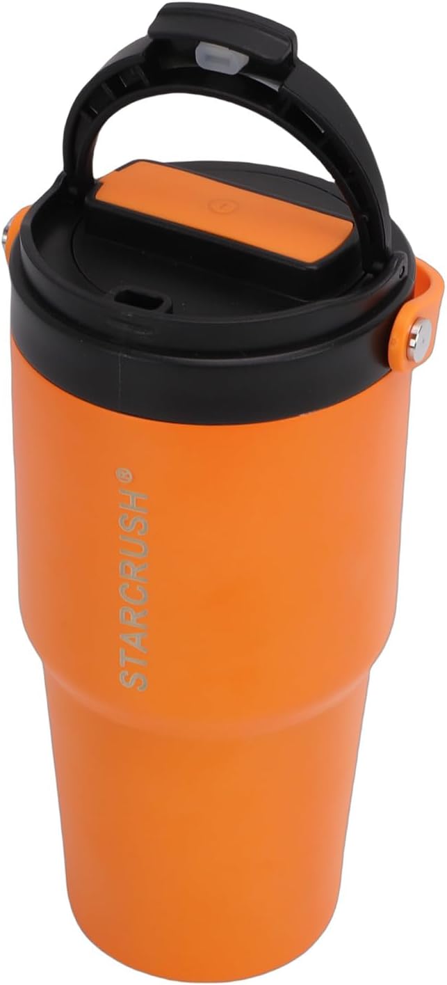 BAFOVY Portable Extraction Coffee Cup Stainless Steel USB Charging Electric Coffee Maker with 600ml Capacity and 12h Heat Retention for Travel and Outdoor