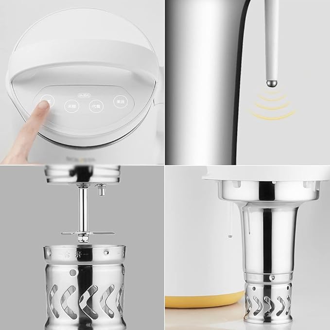 Soybean Milk Maker Automatic Hot Soy Milk Maker Stainless Steel SOYA Bean Machine Juice