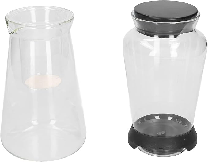 Topyond Cold Brew Coffee Maker 900ml High Borosilicate Glass Cold Brew Pitcher Professional Iced Coffee Maker Slow Ice Dripper Cold Brewer for Iced Brew Coffee Ice Tea