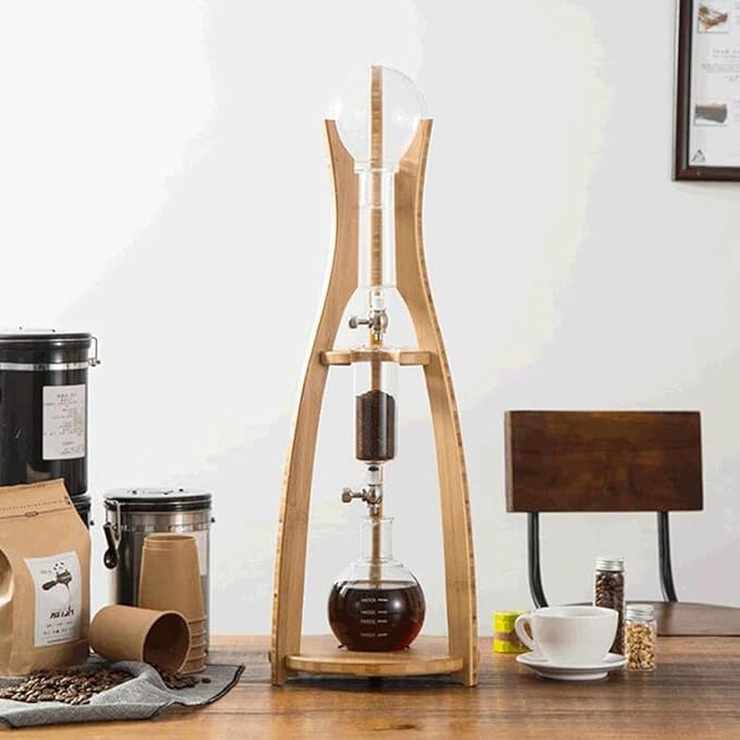 Beverage Equipment Creative Cold Brew Coffee Maker 500ml/16.9oz Siphon Coffee Maker with Reusable Drip Filter Adjustable Water Flow Coffee Maker Siphon Coffee Maker