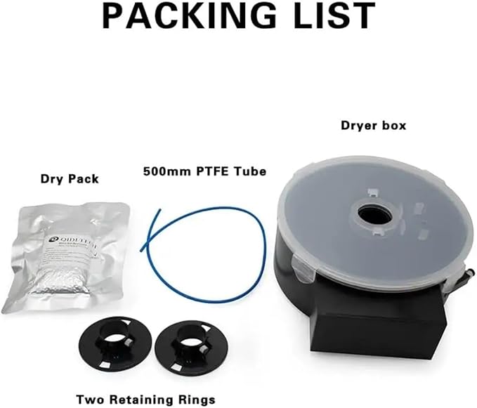 for QIDI TECH Latest 3D Filament Dryer Box Drying Filaments Storage Box Keeping Filament Dry During 3D Printing PA12-CFUltraPA