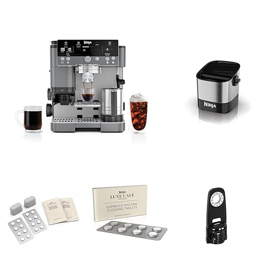 Ninja Espresso Machine Luxe Café Premier Series Drip Coffee Maker &amp Accessories Includes Knockbox Water Filter Housing 8PK Machine Cleaning Tablets &amp 4 Months Cleaning Supply Kit Gunmeta