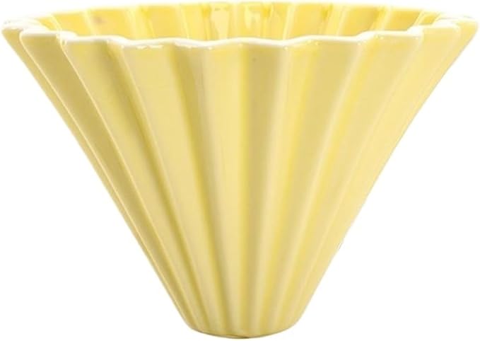 Ceramic Coffee Dripper Pour Over Maker Handmade Origami Filter Cup Flower Shape Funnel Drip Cafe Cake Home(Color 04)