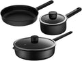 RUVOO Cookware Set Pots and Pans 3Pcs Cookware Set Cooking Pot Set with Glass Lid Non-Stick Pan Set for Home Kitchen Cooking Set