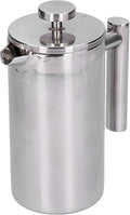 French Press Coffee Maker Stainless Steel French Press Coffee Press Coffee Maker Camping Coffee Press Manual Coffee Pot for Home Office (800ml)