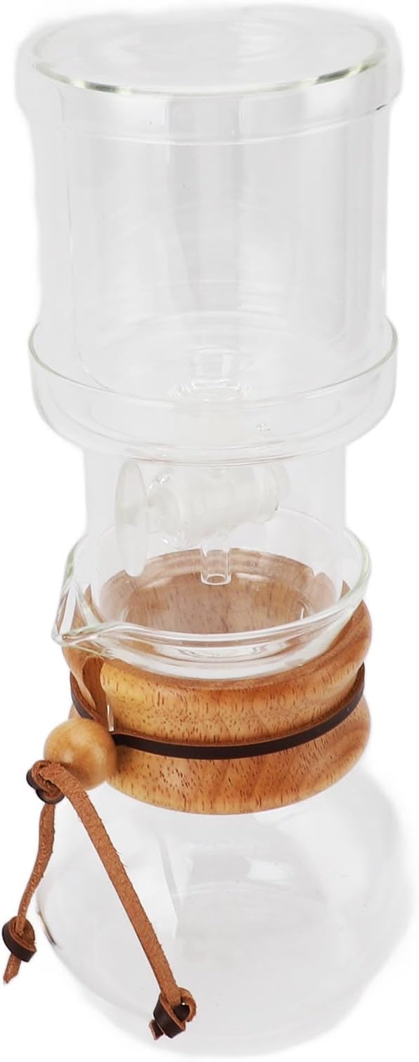 BAFOVY Cold Drip Coffee Machine - Discover the Art of Cold Brew Coffee Maker 400ml Glass Drip Coffee Maker with Adjustable Water Handmade Iced Coffee Machine for Home Office Tea