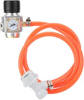 Tr21x4 Thread CO2 Kit with Gas Regulator and Hose Practical Accessory for Soda Beer Keg Brewing Excellent Quality Aluminum and Plastic Construction to Read Dial