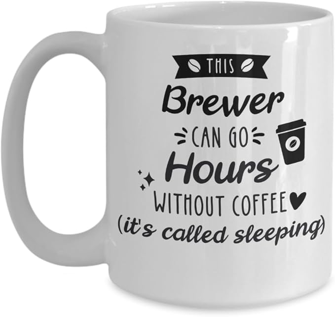 SpreadPassion Brewer Coffee Mug Gift for Brewer Brewer Gifts For Friend Birthday Christmas Gift Idea (15oz)