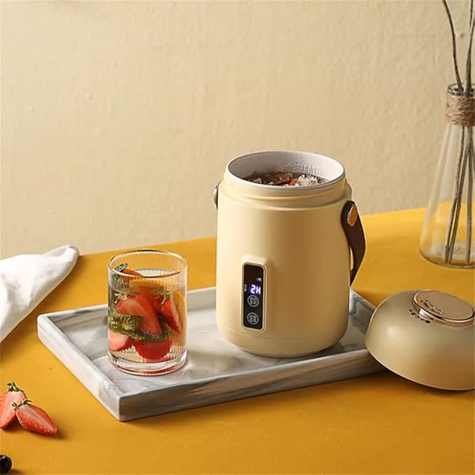 500ml Rice Cooker Travel Kettle Slow Cooker Portable Stew Pot Multi-purpose Pot Cooking Cup 1