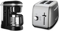 KitchenAid 12 Cup Coffee Maker + 2 Slice Toaster Silver