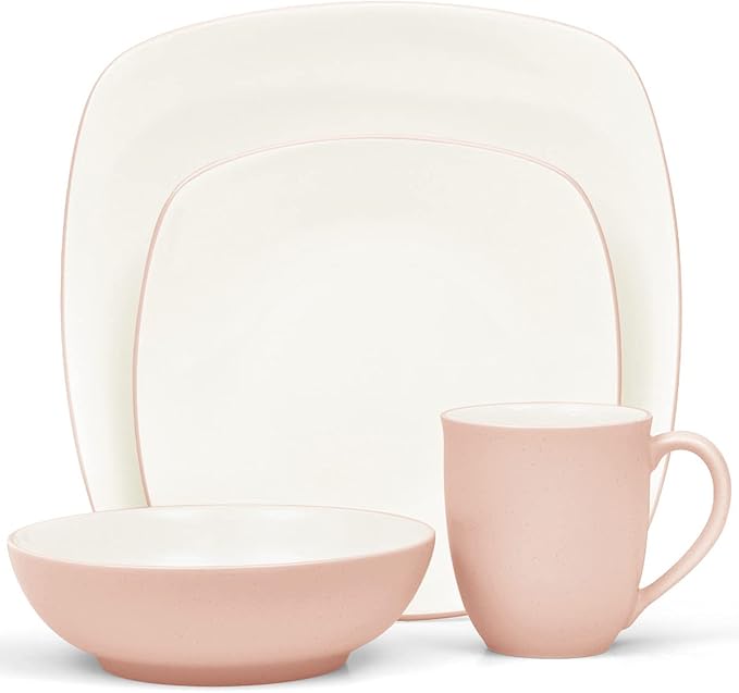 Noritake Colorwave Pink 4-Piece Square Place Setting Service for 1
