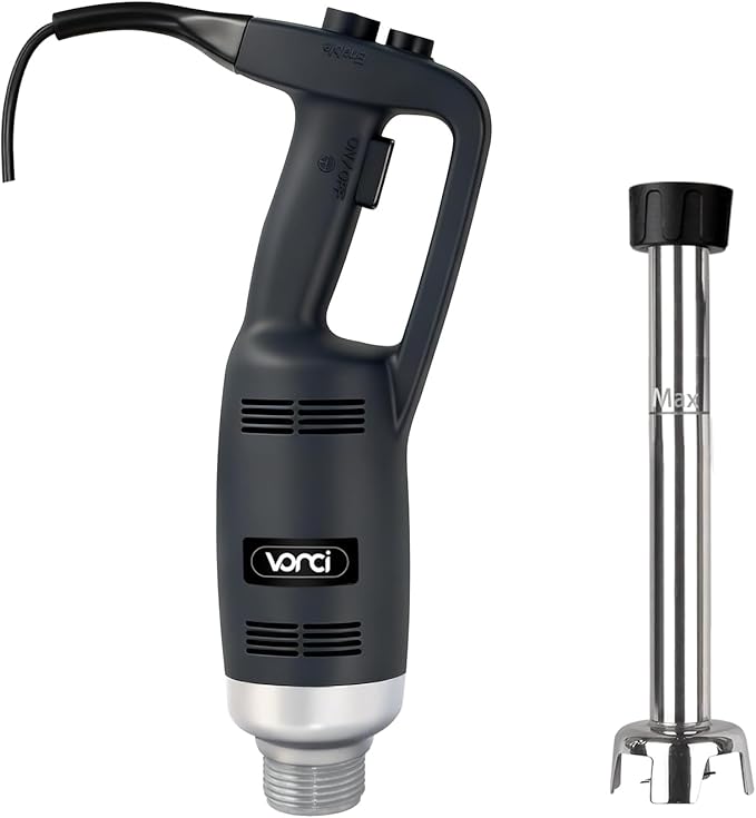 VONCI 350W Commercial Immersion Blender Light Duty Hand Blender Variable Speed 6000-20000RPM 12 Detachable Shaft.