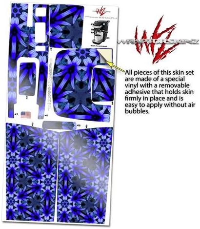Decal Style Vinyl Skin compatible with Keurig K10 / K15 Mini Plus Coffee Makers Daisy Blue (COFFEE MAKER NOT INCLUDED)