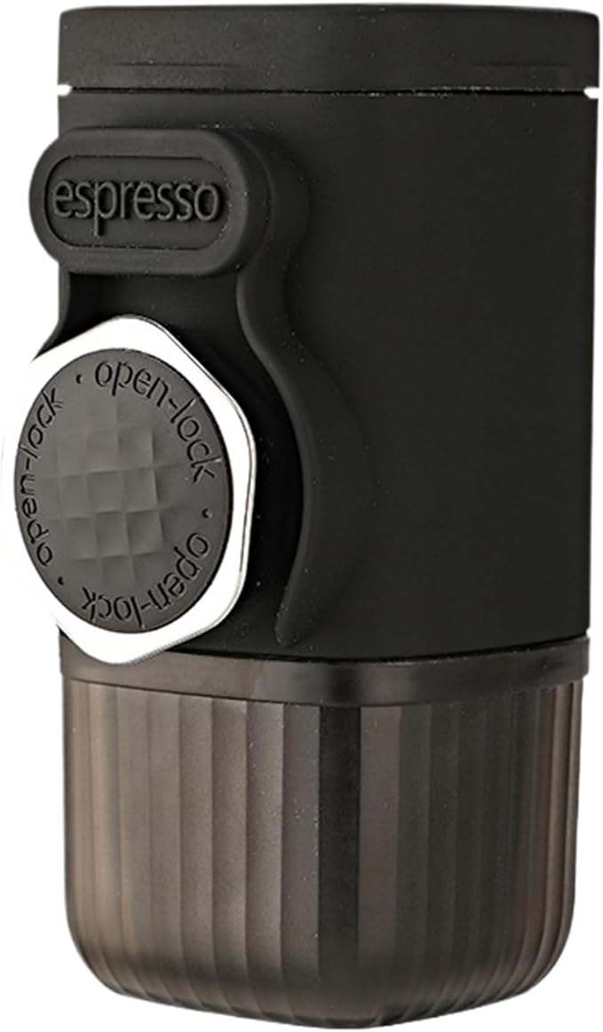 Portable Travel Coffee Maker Car Coffees Makers 1.46x1.1 Inches Machine with Hand-Pressed Grinder Reusable Coffee Maker Coffees Makers with Durable Build for Kitchen Camping and Outdoor Use