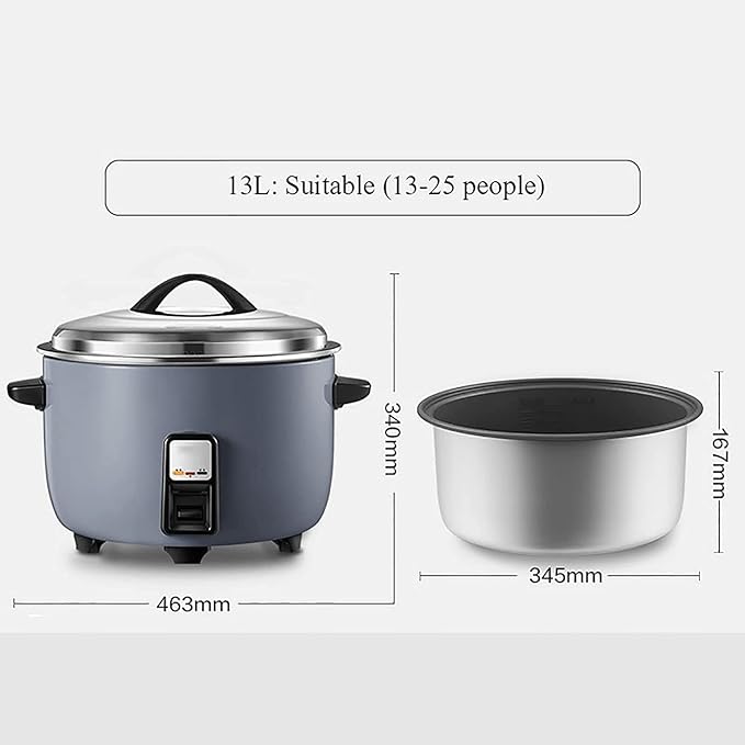 Household Electric Rice Cooker Commercial Non-Stick Large Rice Cooker Automatic Insulation For Hotels Restaurants Canteens Schools(13L)