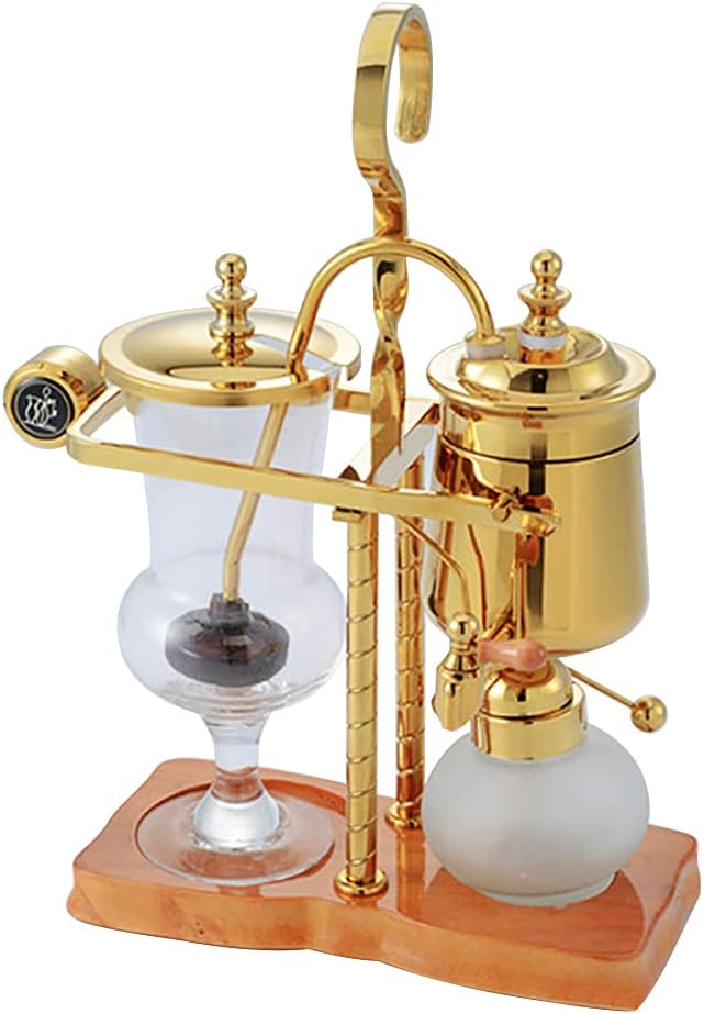 Siphon Coffee Maker Kit 400ML/13.5Oz Belgian/Belgium Family Balance Syphon Coffee &amp Tea Brewer Elegant Double Ridged Fulcrum with Tee Handle