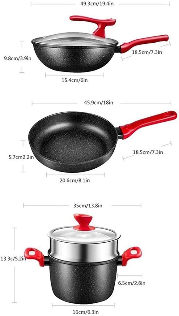 Signature Nonstick Cookware Pots and Pans Set Kitchen Cooking Set Easy to Clean Cooking Pots