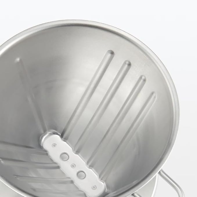 Muji 15090822 Stainless Steel Dripper Silver 4.9 x 4.1 x 3.1 inches (12.5 x 10.5 x 8 cm) For 2-3 Cups