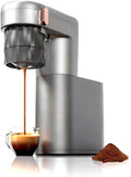 C1 Compact Mini Espresso Machine with Ground Coffee Rechargeable Portable Espresso Maker Electric Small Espresso Machine for Travel RV Car Camping Hiking Office Home Use Coffee Maker with Rich Crema